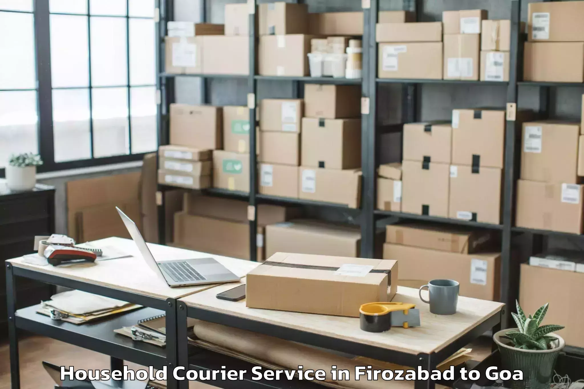 Top Firozabad to Goa Velha Household Courier Available